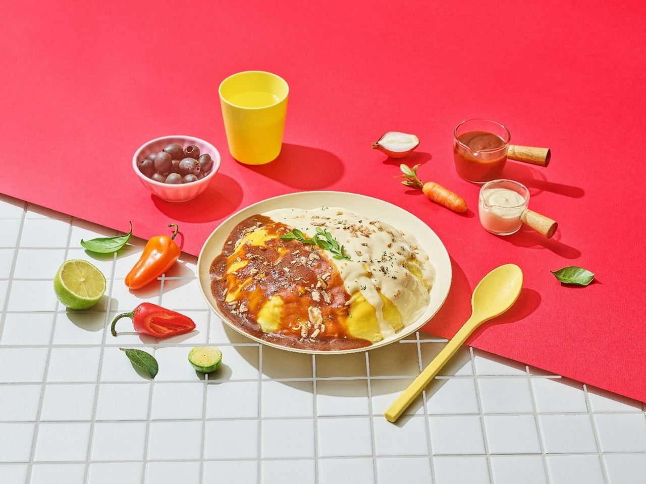 블랙앤화이트 오므라이스