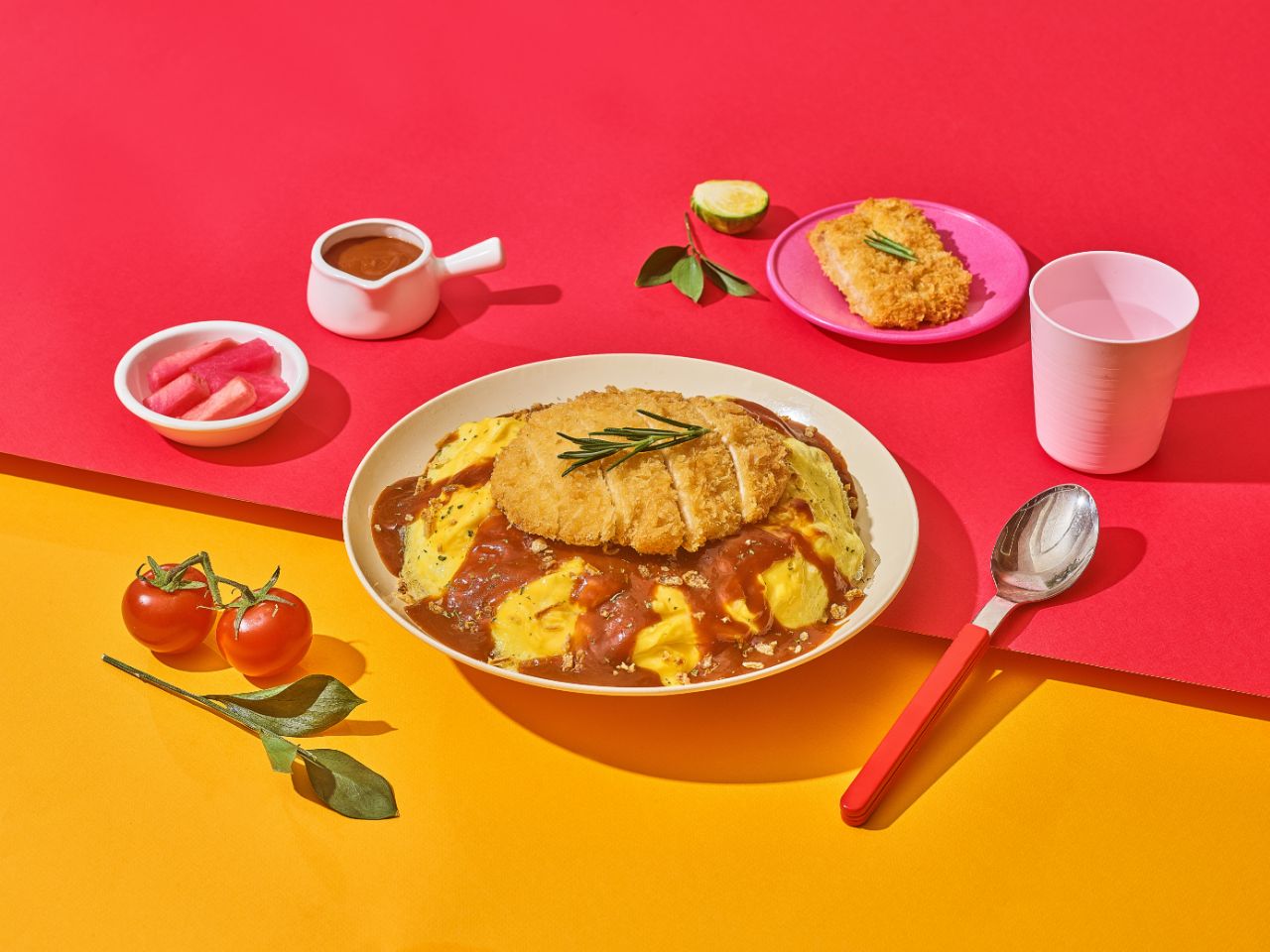치킨치즈까스 오므라이스